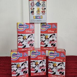 Disney Micro Teenies Collectible Toy Lot Of 6